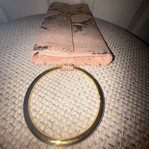 Kate Spade Pink and Black Snake Print Clutch - Picture 14 of 15